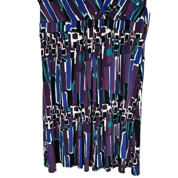 NWT Merona Deep V-Neck Midi Dress Sleeveless Feminine Flowy Women's Size 2X - Picture 4 of 11